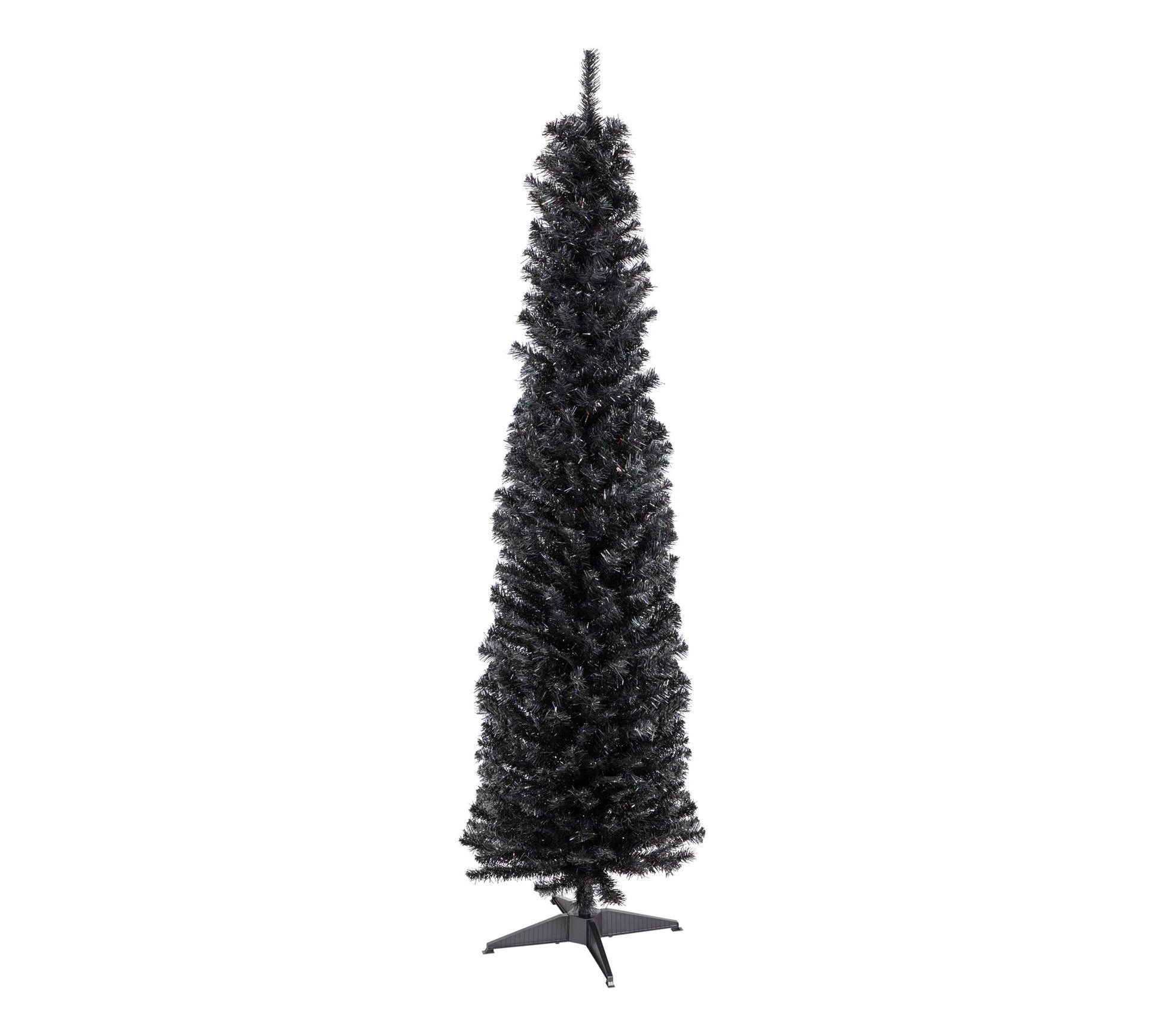 Northlight 6' Charcoal Brown Tinsel Halloween Tree Unlit