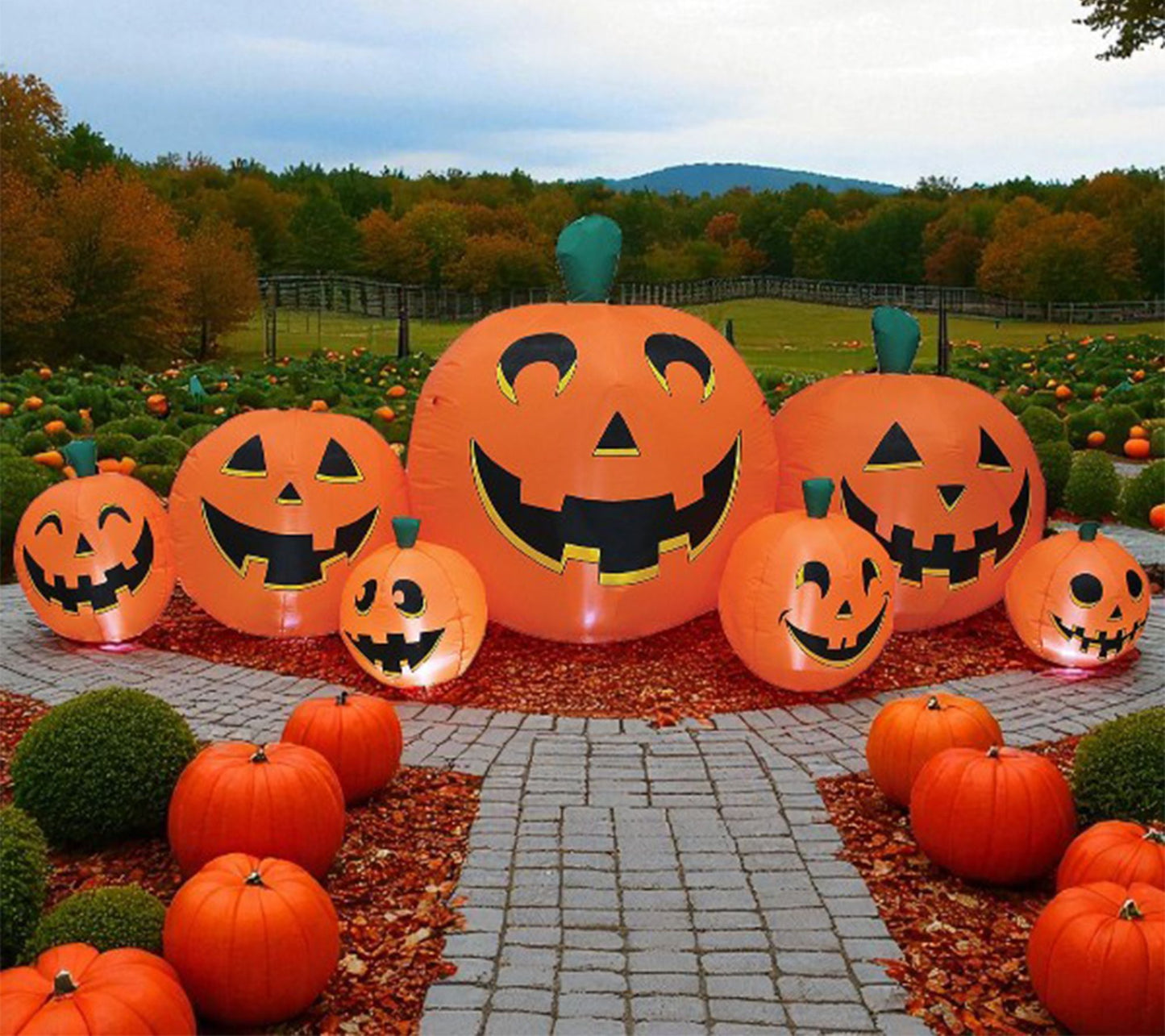 RC Home Decor 102" Pumpkin Patch Yard Decor Inflatable