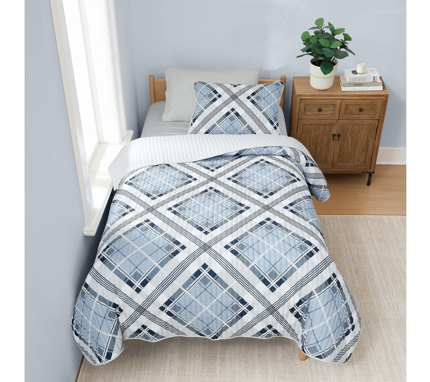Truly Soft Lars Plaid 2 Piece Twin XL Quilt Set