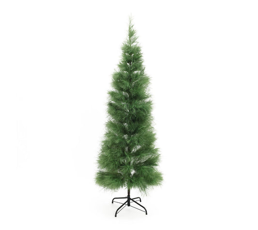 LuxenHome 6ft Slim Artificial Pampas Grass Treein Green