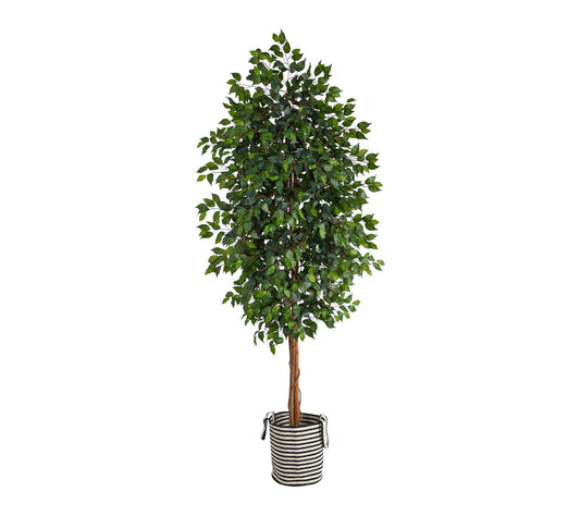 Nearly Natural 8' Ficus Artificial Tree