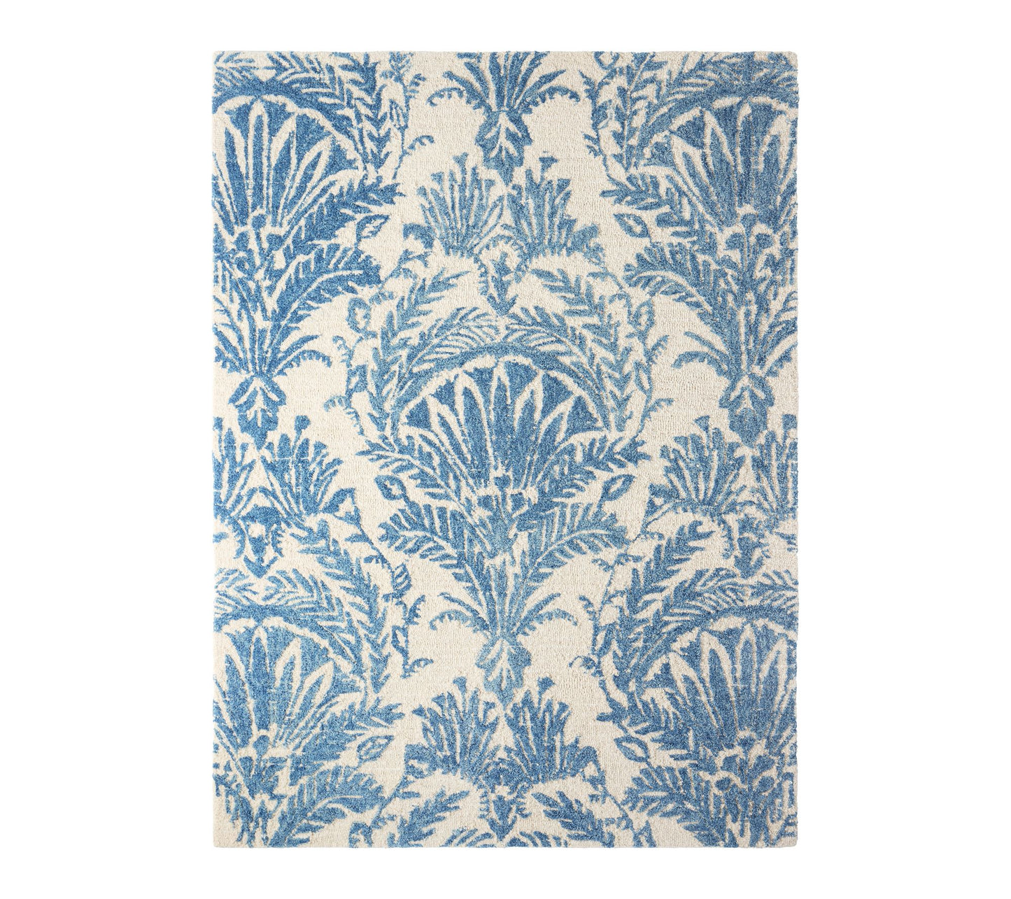 NMNY Mod Damask Chambray 5x7 Area Rug