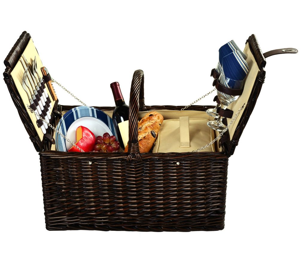 Picnic at Ascot Surrey Willow Picnic Basket for2
