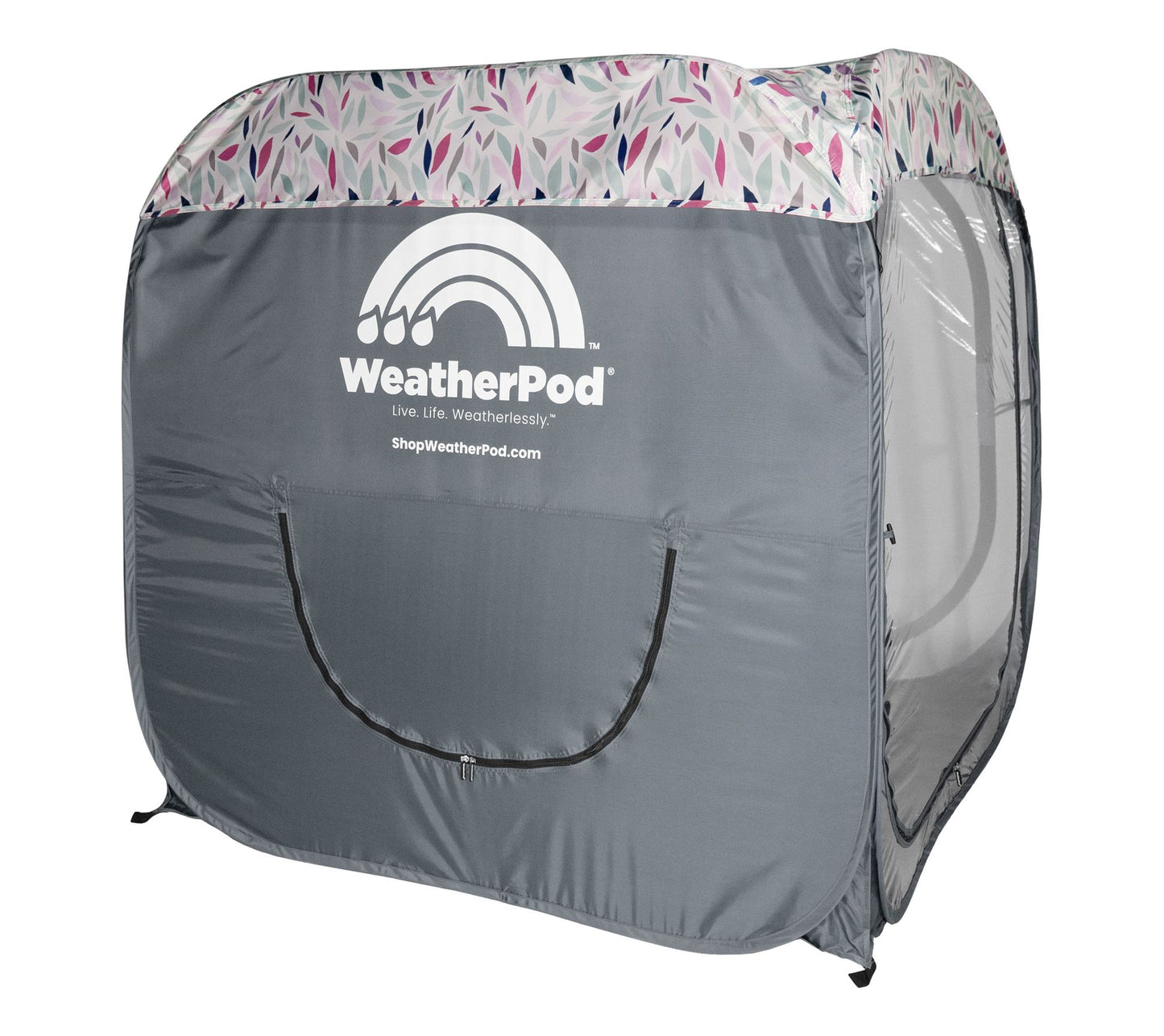 WeatherPod MegaPod 2-Person Pop-up Pod w/ Patterned Roof