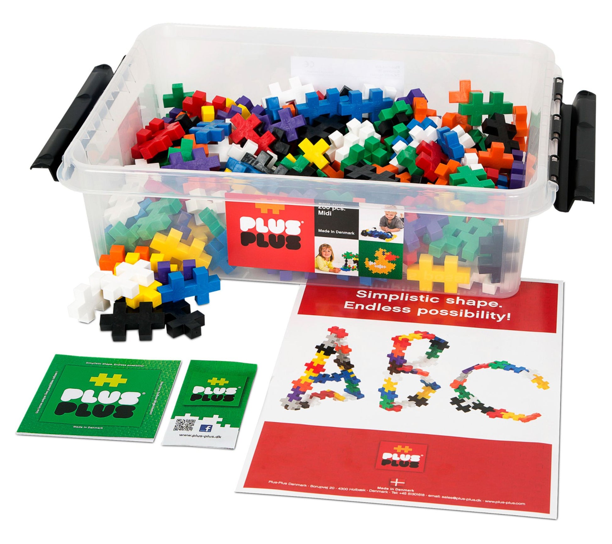 Plus-Plus BIG Tub Construction Basic Color Set- 200pc